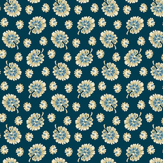 AND Cocoa Blue A-596-B Azure - Cotton Fabric