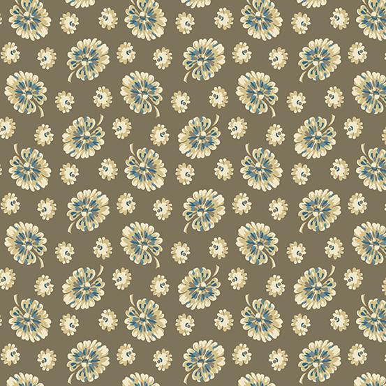 AND Cocoa Blue A-596-N Ochre - Cotton Fabric