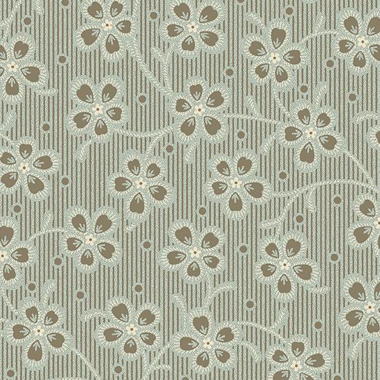 AND Cocoa Blue A-606-NB Sand - Cotton Fabric