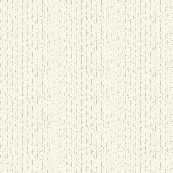 AND Dewdrops Dashes - A-714-LB Sky - Cotton Fabric