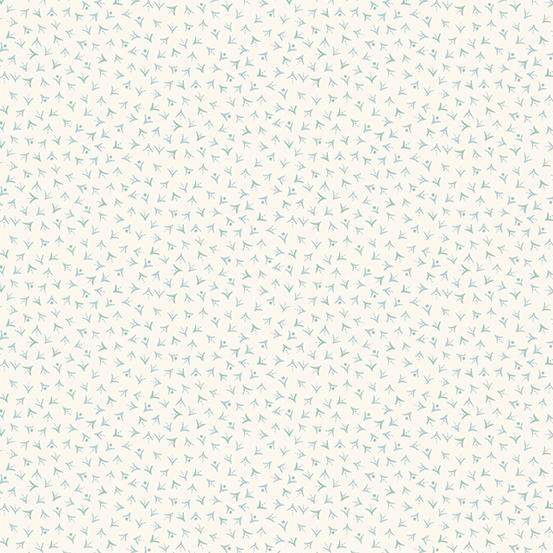 AND Dewdrops V's - A-713-LB Lake - Cotton Fabric