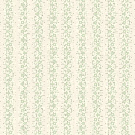 AND Dewdrops Wiggly Stripe - A-709-G Leaf - Cotton Fabric