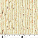 AND Golden Stripe - 161-Q Cream - Cotton Metallic Fabric