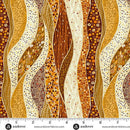 AND Golden Wave - 156-Y Yellow - Cotton Metallic Fabric