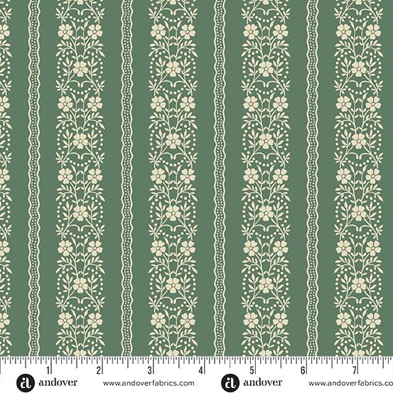 AND Joy Garland - A-1050-G Spruce - Cotton Fabric
