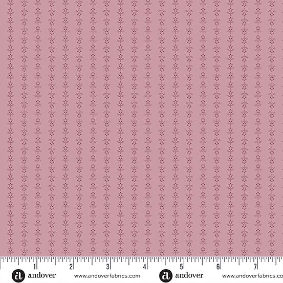 AND Sewing Basket Dancing Nancy - A-958-E Amethyst - Cotton Fabric
