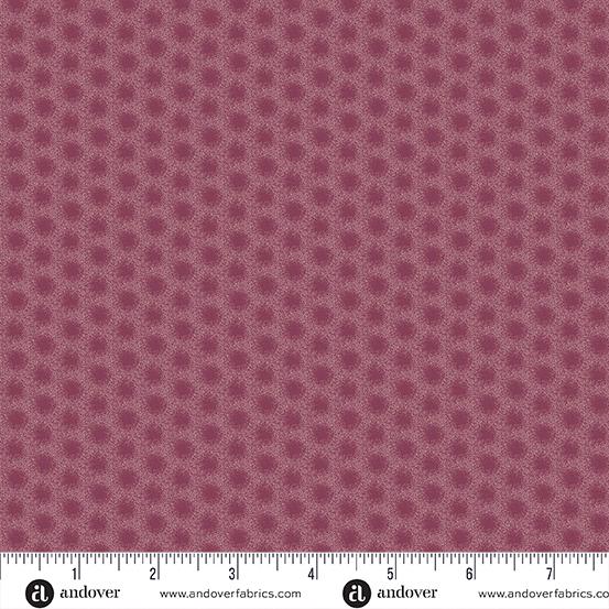 AND Sewing Basket Pebbles - A-950-E Ruby - Cotton Fabric