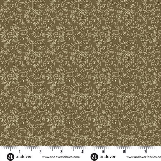 AND Sewing Basket Seagrass - A-953-N Jasper - Cotton Fabric