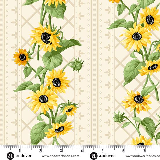 AND Sunflower Meadow - A-899-L - Cotton Fabric
