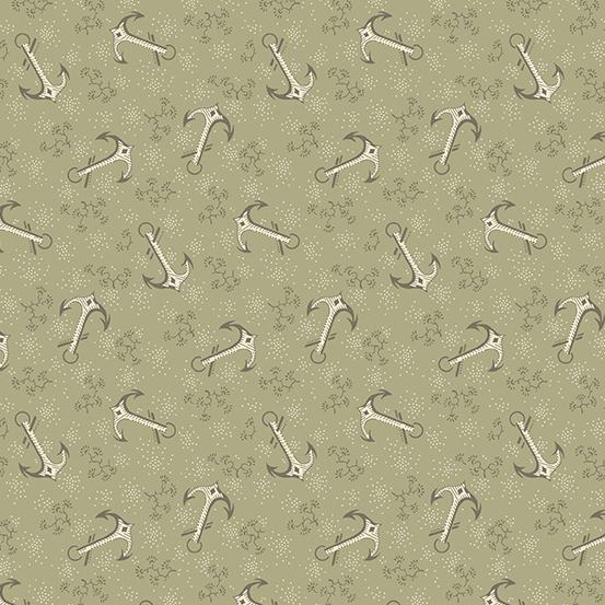 AND Tradewinds Anchors - A-812-N Sea Salt - Cotton Fabric