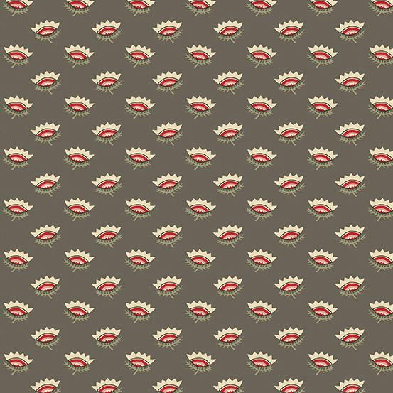 AND Tradewinds Crown Flower - A-810-N Dolphin - Cotton Fabric