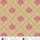 AND Wildflower Cottage Trellis - 1591-R Buttercup - Cotton Fabric