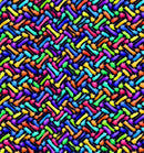 BLK Abstract Herringbone 2690-78 Navy - Cotton Fabric