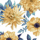 BLK Alabaster Wings - 3853-01 White - Cotton Fabric