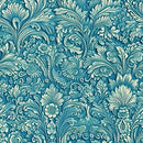 BLK Alabaster Wings - 3854-77 Teal - Cotton Fabric
