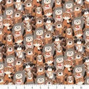 BLK Cheerful Cheeks - 3484-93 Willow Grey - Cotton Fabric