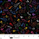 BLK Color My World - 4088-99 Black/Multi - Cotton Fabric