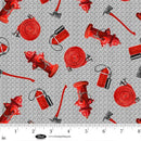 BLK Fire Alarm - 4100-90 Gray - Cotton Fabric