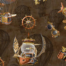 BLK Full Steam Ahead Digital - 3937-39 Brown - Cotton Fabric