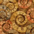 BLK Full Steam Ahead Digital - 3939-32 Cocoa - Cotton Fabric