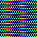 BLK Hexagon Florette 2693-99 Black - Cotton Fabric