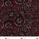BLK Hexi-Dots 108" - 4185-88 Red/Black/White - Cotton Fabric