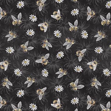 BLK Late Summer Harvest - 3311-99 Charcoal - Cotton Fabric