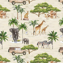 BLK Safari Sights - 3626-41 Sand - Cotton Fabric
