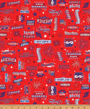 BTX All Mid-Atlantic Shop Hop 2025 Patriotic Words - 15012-10 Red - Cotton Fabric