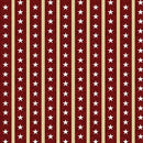 BTX American Spirit Star Stripe - 16105-19 Dark Red - Cotton Fabric