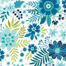 BTX Among The Wildflowers II Wildflowers - 17100-49 Lake - Cotton Fabric