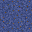 BTX Autumn Breeze Acorn Twirl - 17151-50 Blue - Cotton Fabric