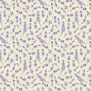 BTX Bee Haven Lavendula - 16416-07 Cream - Cotton Fabric
