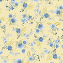BTX French Meadow Spray Floral - 16462-31 Yellow - Cotton Fabric