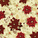 BTX Holiday Tidings Holiday Garden - 14915M-07 Cream - Cotton Metallic Fabric