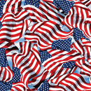 BTX Patriotic 108" All American Flags - 14727W-10 Red/Blue - Cotton Fabric