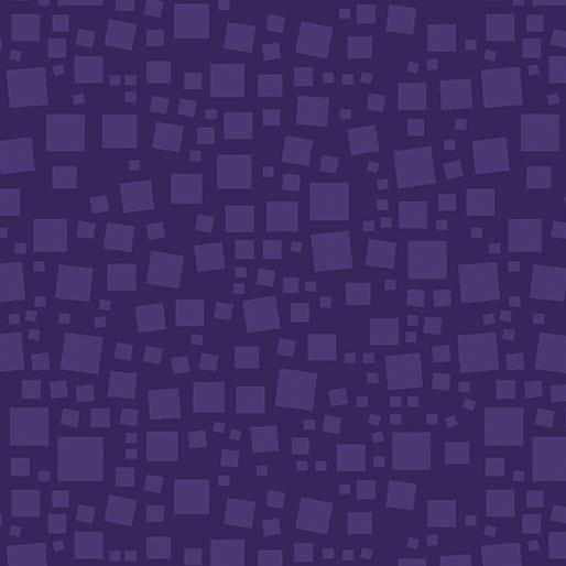 BTX Xanadu Tonal Squares - 16157-66 Dark Purple - Cotton Fabric
