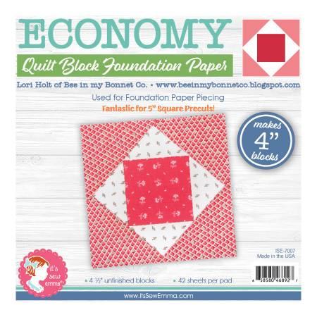 CHK 4in Economy Quilt Block Foundation Papers - ISE-7007