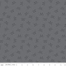 CWH Blackout Cat Face - C16248-GRAY - Cotton Fabric