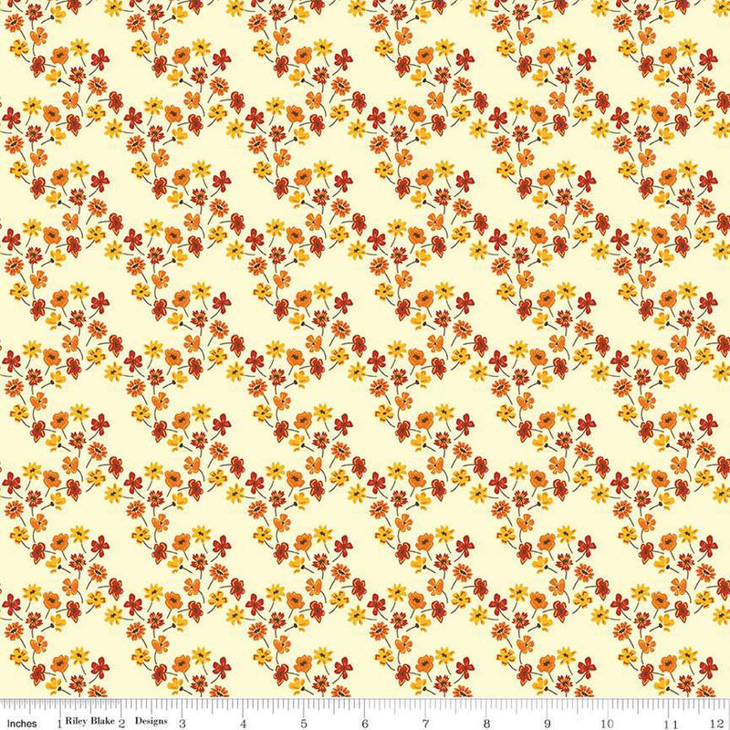 CWH Fall's In Town - C13515-CREAM - Cotton Fabric