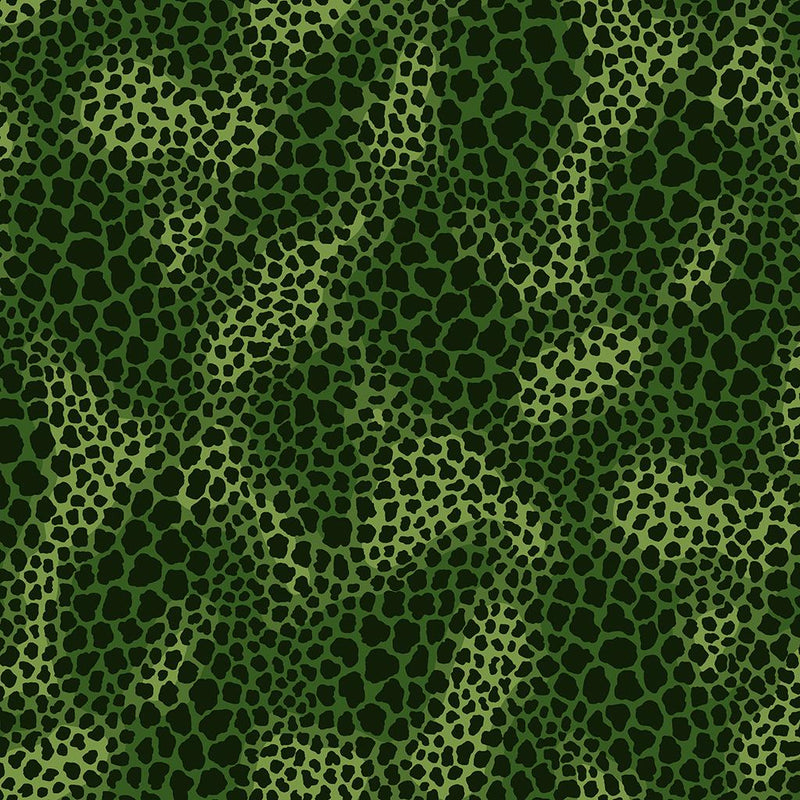 CWRK Earth Song Leopard Spots - Y4025-25 Dark Olive - Cotton Fabric