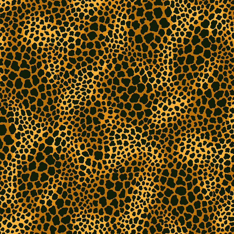 CWRK Earth Song Leopard Spots - Y4025-69 Dark Gold - Cotton Fabric