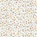 DS Count On Me Floral Dream - DNS3316-WHITE - Cotton Fabric