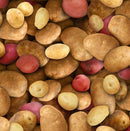 EZS Food Festival Potatoes - 387-MULTI - Cotton Fabric