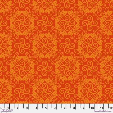 FS Gloriosa Garden Lattice - PWJS155.ORANGE - Cotton Fabric