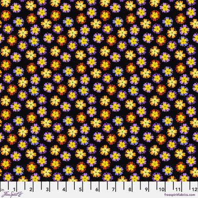 FS Gloriosa Garden Primrose - PWJS157.BLACK - Cotton Fabric