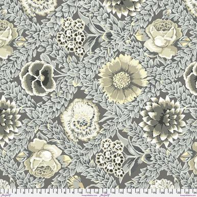 FS Vintage Flower Lattice - PWGP011.GREY - Cotton Fabric