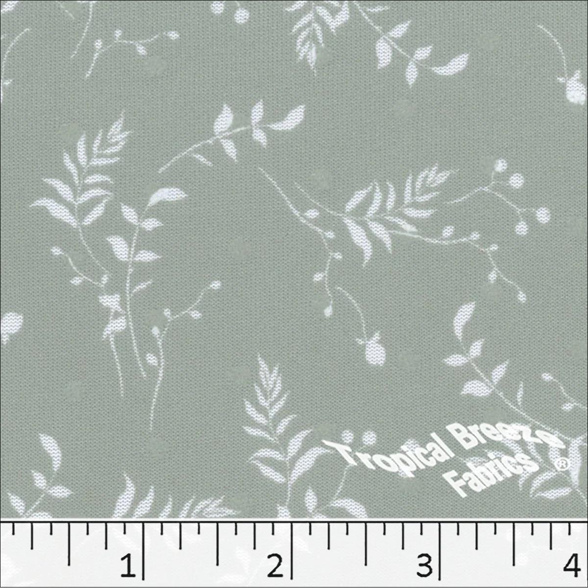 GDS Polyester Swiss Dot Floral Print - 573510-SG Sage Green