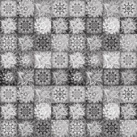 HFF Dream Big Tiles - V5254-48 Grey - Cotton Fabric