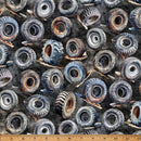 HFF Hammer Down - X5640-4 Black - Cotton Fabric